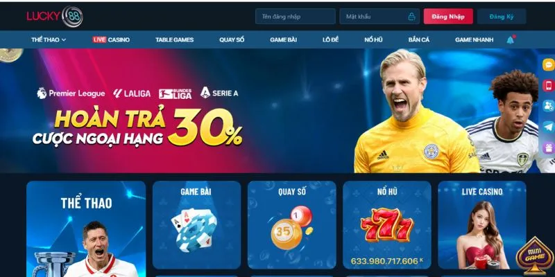 Nhà cái LUCKY88 tặng tiền miễn phí 